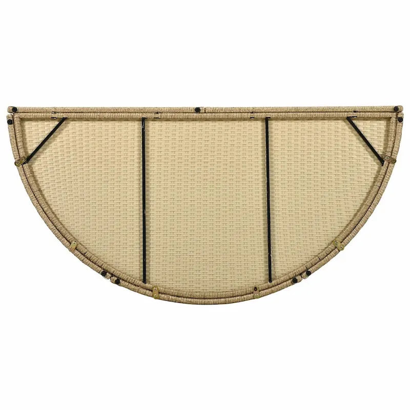 Lettino da giorno doppio in rattan sintetico con tettuccio retrattile