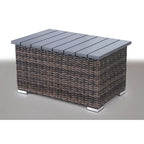 Set da 4 posti a sedere LSI in vimini/rattan con cuscini