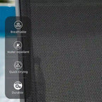 5 Sedie a Sdraio Reclinabili da Esterno in Alluminio con Cuscino e 1 Tavolo, Colore Blu - N/A