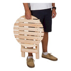Set sedia Adirondack e tavolino pieghevole in legno Remedy