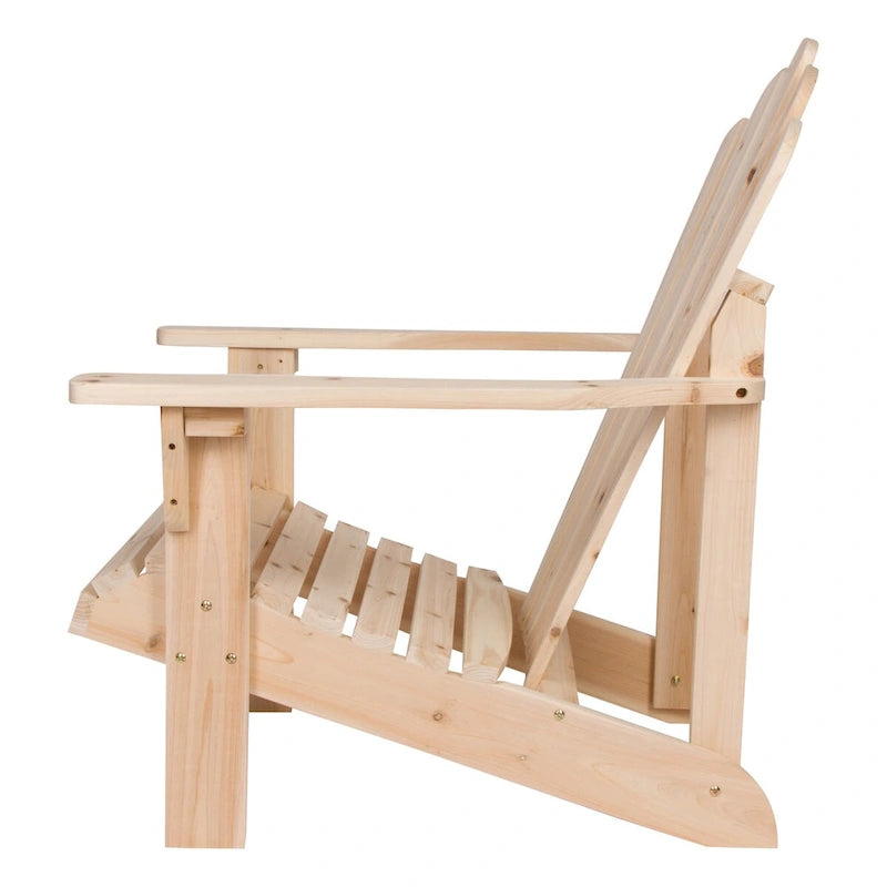 Set sedia Adirondack e tavolino pieghevole in legno Remedy