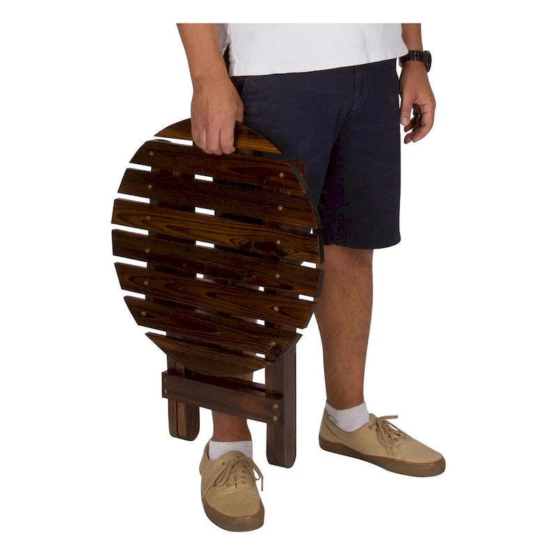 Set sedia Adirondack e tavolino pieghevole in legno Remedy