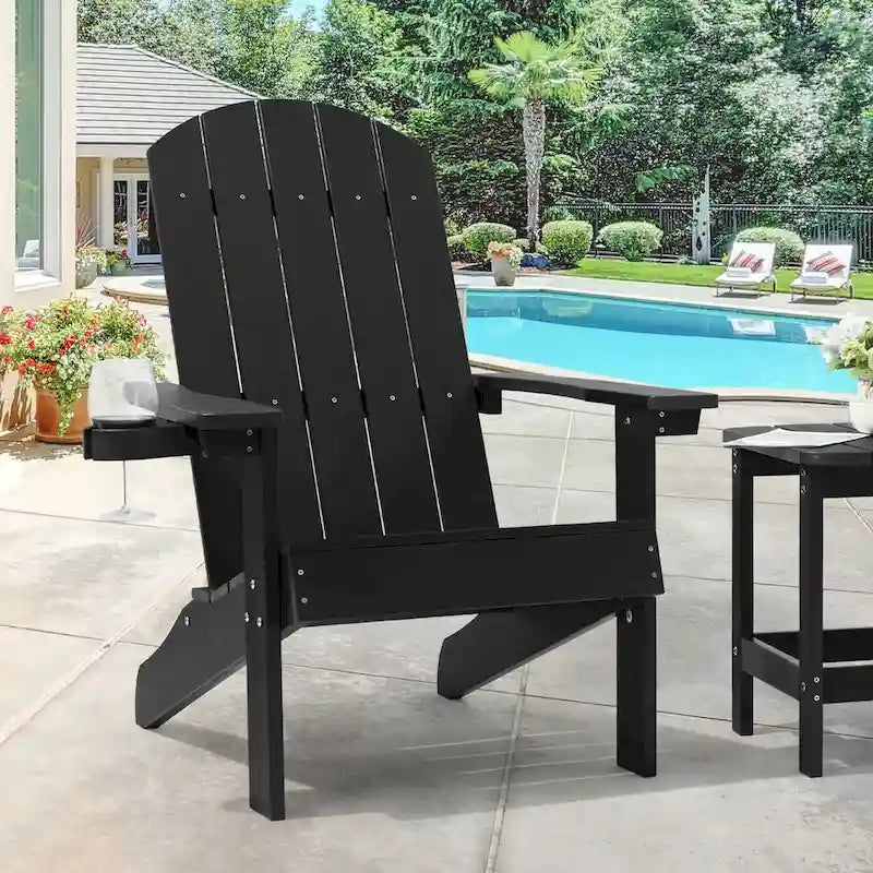 Bonosuki Sedia Adirondack da Giardino con Braccioli Grandi, Sedia da Falò