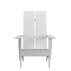 Sedia da giardino moderna stile Adirondack con schienale a doghe doppie