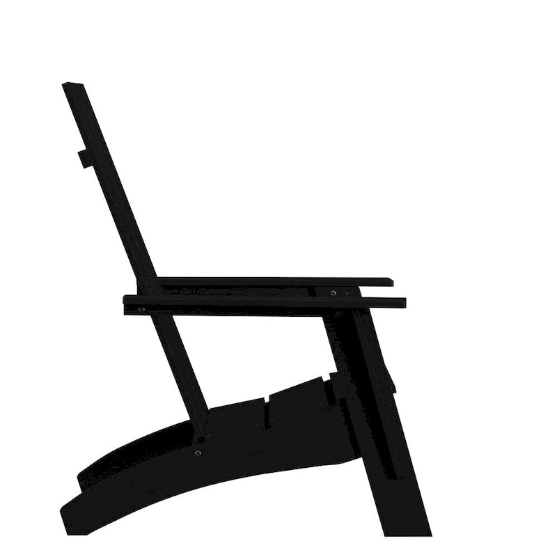 Sedia da giardino moderna stile Adirondack con schienale a doghe doppie
