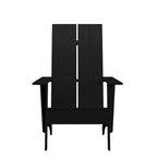 Sedia da giardino moderna stile Adirondack con schienale a doghe doppie