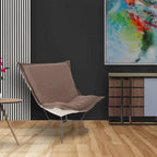 Sedia Scroll Puff di Allan Andrews con struttura in titanio, Collezione Barbet