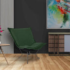 Sedia Scroll Puff di Allan Andrews con struttura in titanio, Collezione Barbet