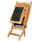 Poltrona Sdraio Steamer in Teak e Textilene Colorado