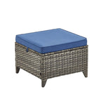 Gymojoy Divano da esterno in vimini e rattan per patio - Marrone