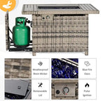Set di mobili da giardino da 11 pezzi, Set di divani componibili da esterno