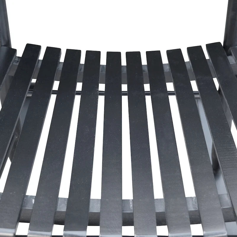 Comoda sedia a dondolo per portico, da esterno, in legno di acacia con cuscini per sedile e schienale, braccioli