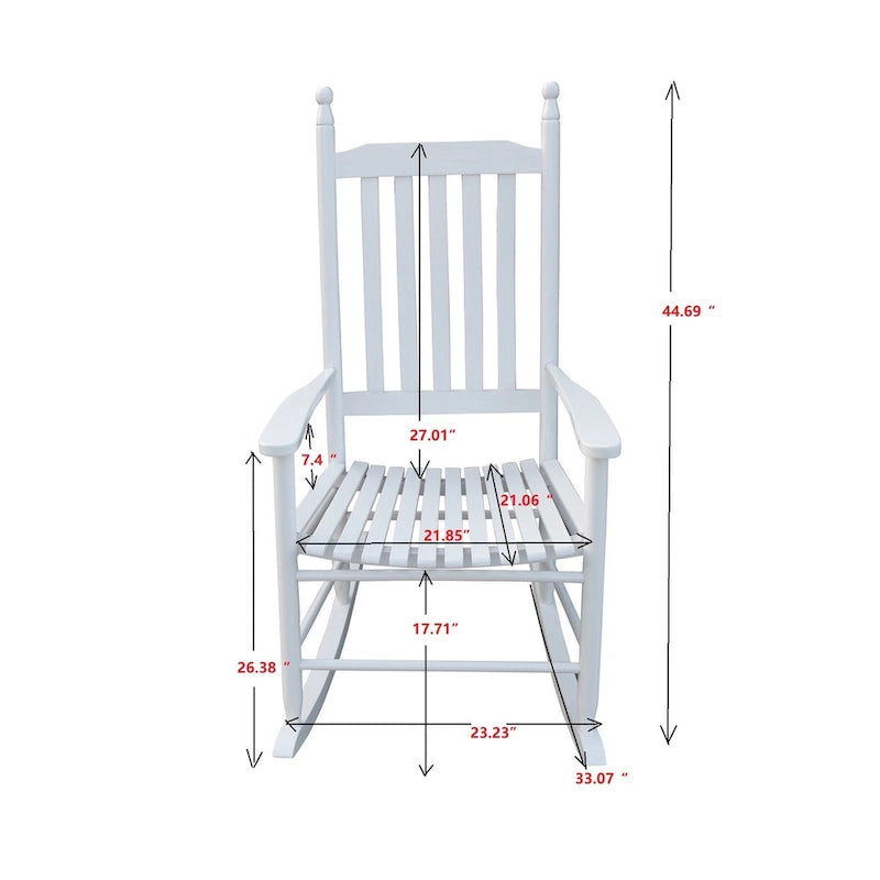 Comoda sedia a dondolo per portico, da esterno, in legno di acacia con cuscini per sedile e schienale, braccioli