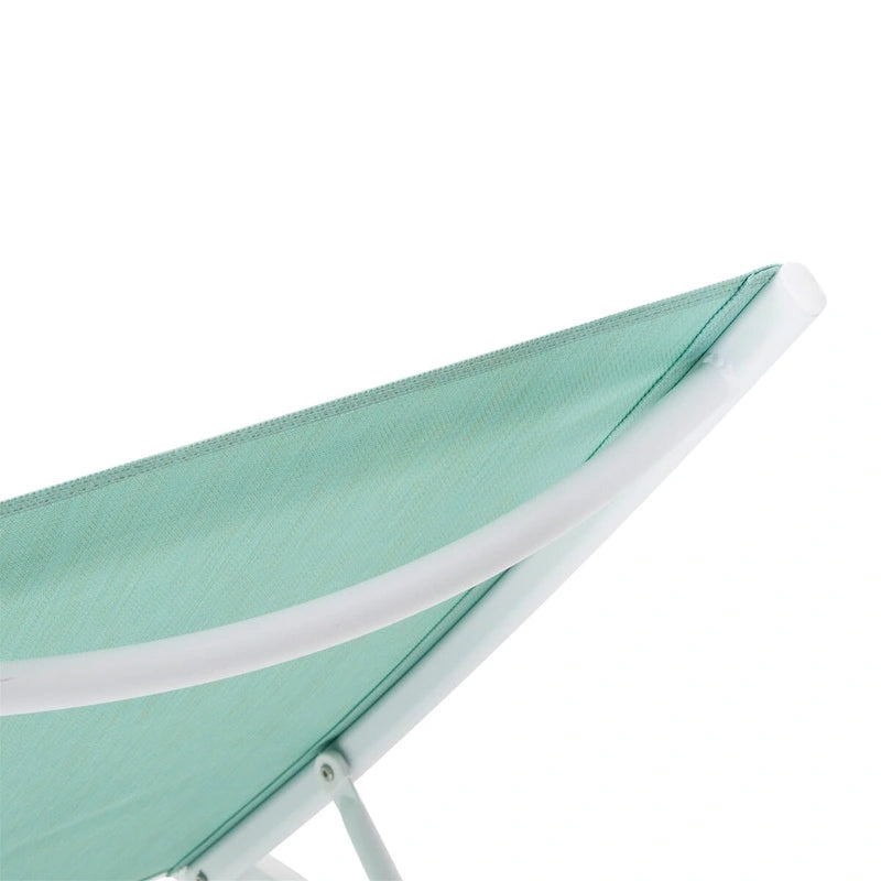 VredHom Chaise longue regolabile da esterno in alluminio (Set di 4) - 194 x 60 x 33 cm (L x P x A)