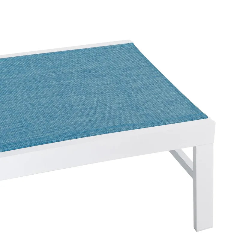 VredHom Chaise longue regolabile da esterno in alluminio (Set di 4) - 194 x 60 x 33 cm (L x P x A)