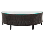 Set di mobili da esterno per patio a forma di U da 5 pezzi