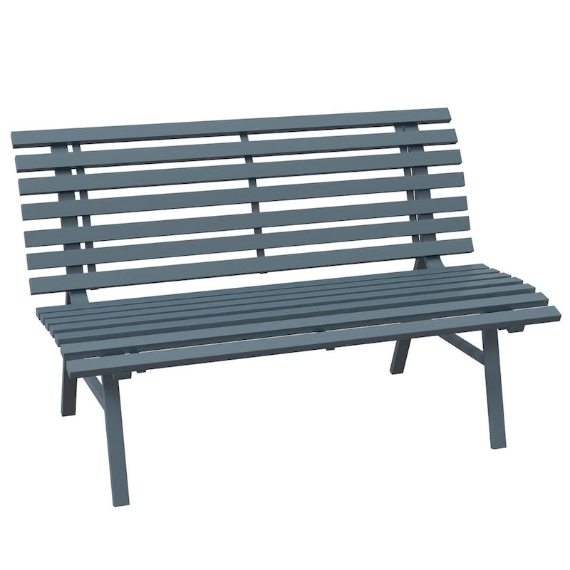 Panca da giardino Outsunny 48,5 con seduta a doghe