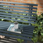 Panca da giardino Outsunny 48,5 con seduta a doghe