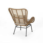 2 pz. Sedia Moderna da Esterno in Rattan Set da 2 di Christopher Knight Home