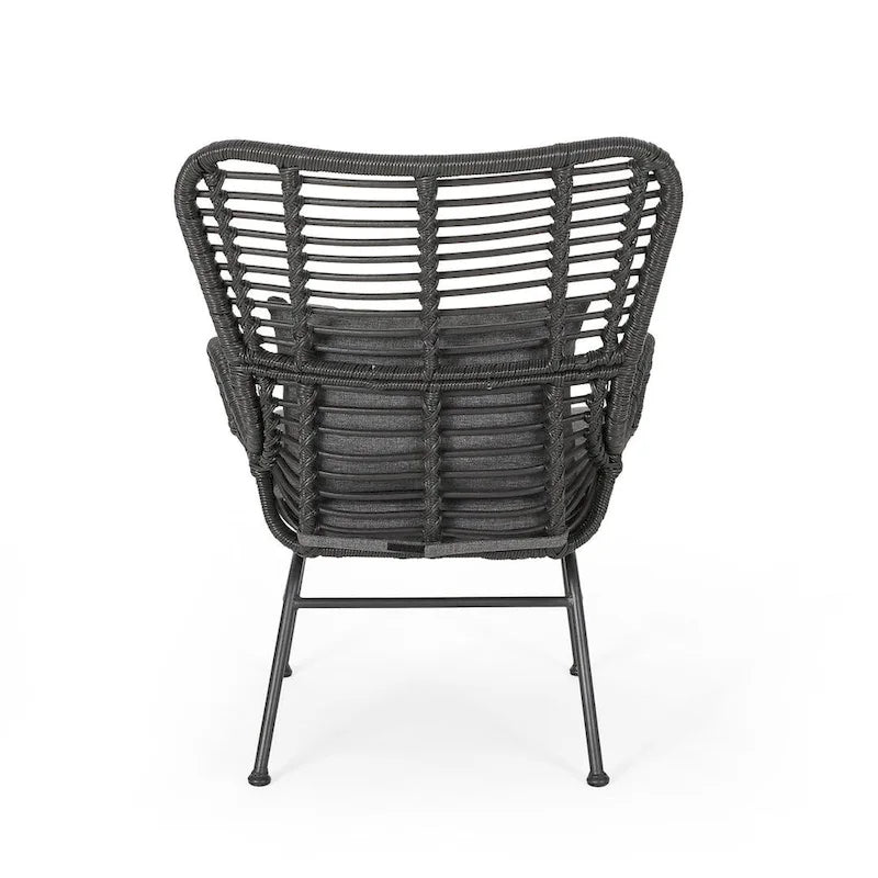 2 pz. Sedia Moderna da Esterno in Rattan Set da 2 di Christopher Knight Home