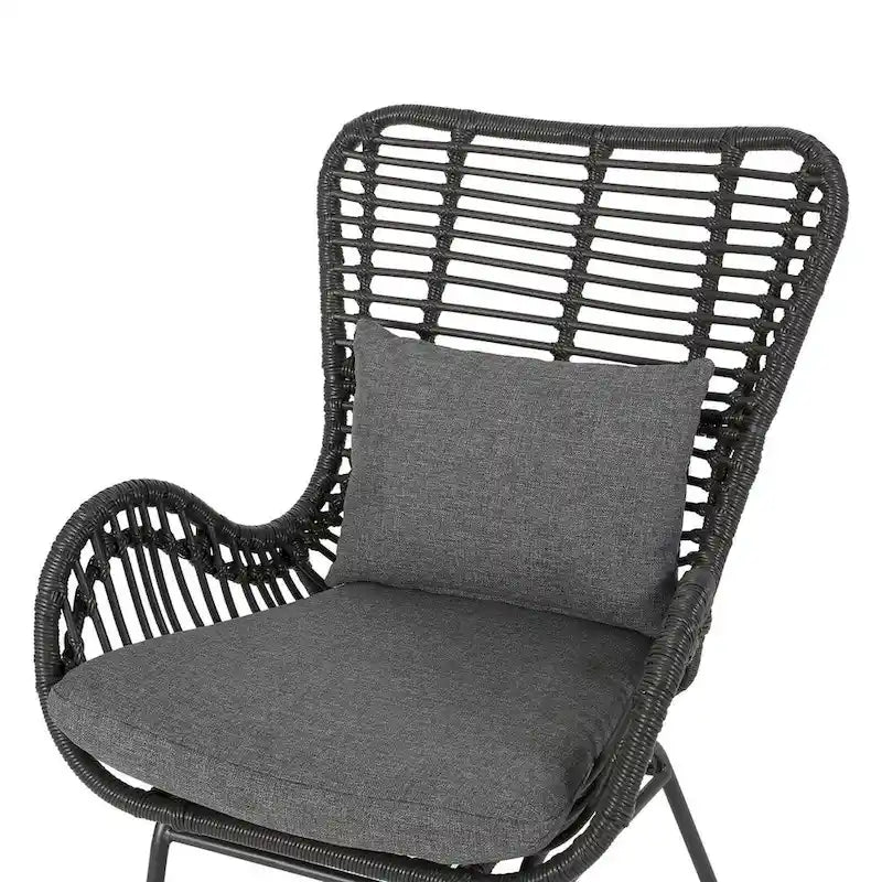 2 pz. Sedia Moderna da Esterno in Rattan Set da 2 di Christopher Knight Home