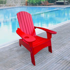 Sedia Adirondack in legno per esterni o interni