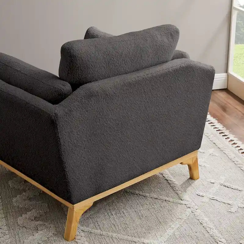 Poltrona moderna con braccioli svasati VANOMi 41.7