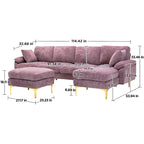 Divano componibile Kata 115 con pouf