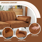 Divano Letto Futon in Velluto Convertibile con Schienale Regolabile, Daybed Letto per Ospiti per Soggiorno - 2 Posti