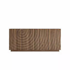 59 Modern Spiral Madia Buffet, Mobile Contenitore a Basso Profilo da Ingresso con Ante a Ondulazione 3D