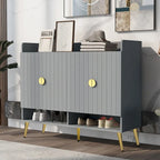Scarpiera con ante, Scarpiera a 11 ripiani con ripiani regolabili, Organizer porta scarpe in legno moderno