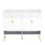 Scarpiera con ante, Scarpiera a 11 ripiani con ripiani regolabili, Organizer porta scarpe in legno moderno