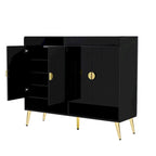 Scarpiera con ante, Scarpiera a 11 ripiani con ripiani regolabili, Organizer porta scarpe in legno moderno