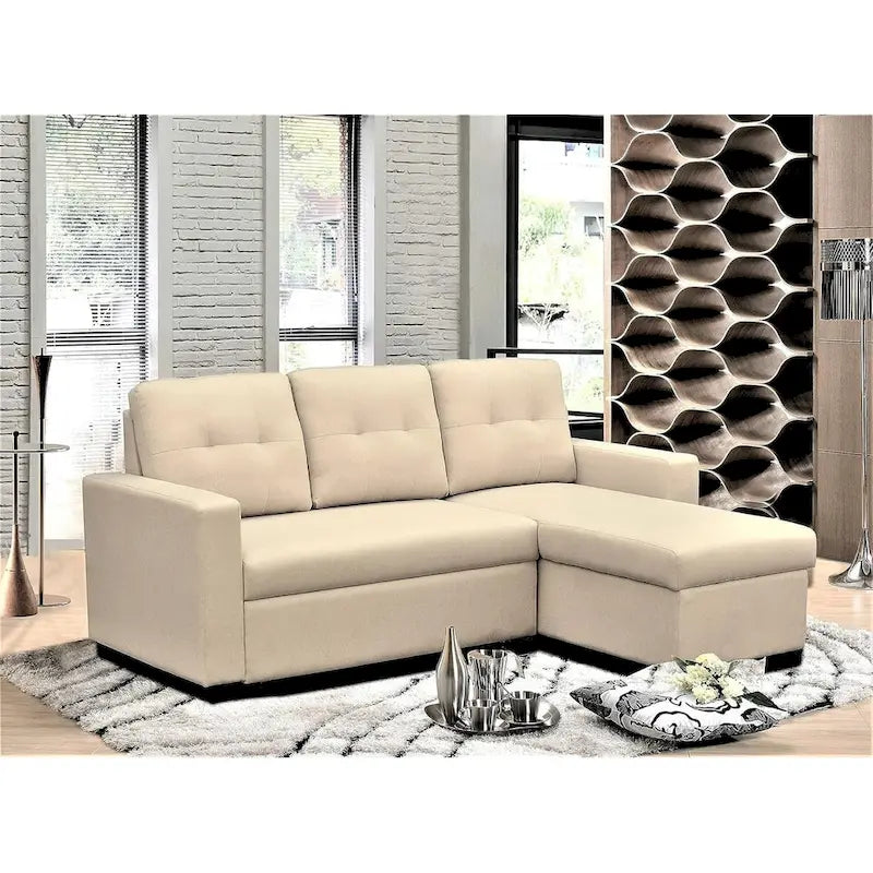 Divano letto componibile a L convertibile US Pride Furniture da 79,92 pollici - Elegante arredamento per appartamento