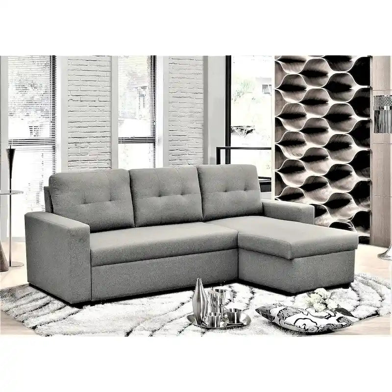Divano letto componibile a L convertibile US Pride Furniture da 79,92 pollici - Elegante arredamento per appartamento