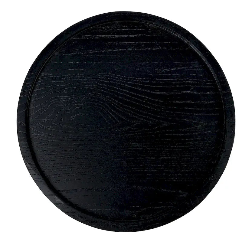 Tavolino rotondo in metallo con zampe a zampa di leone