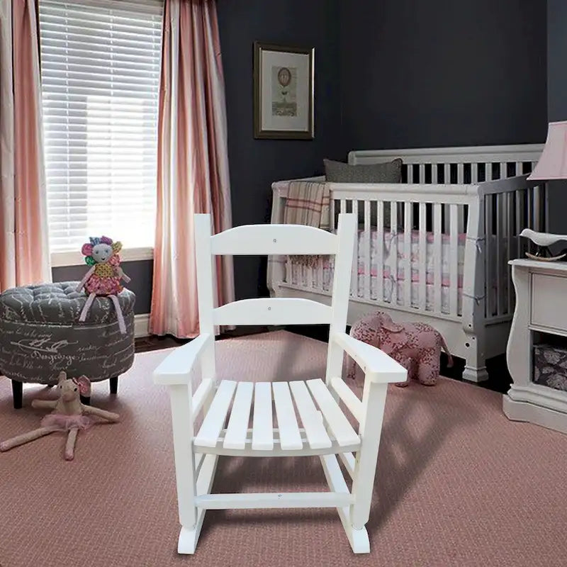 Sedia a dondolo per bambini, presenta un design classico perfetto per interni o esterni