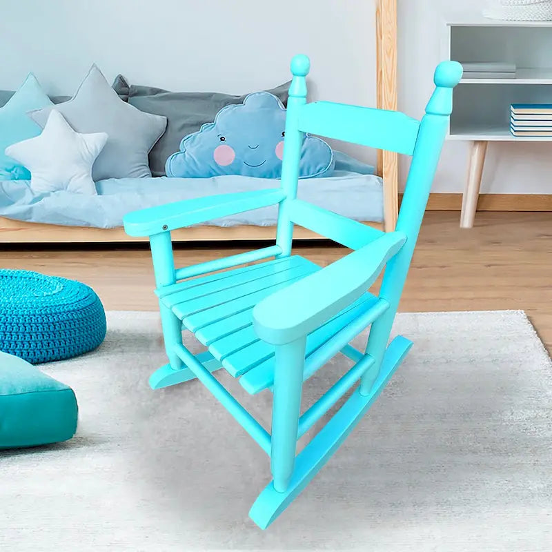 Sedia a dondolo per bambini, presenta un design classico perfetto per interni o esterni
