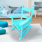 Sedia a dondolo per bambini, presenta un design classico perfetto per interni o esterni