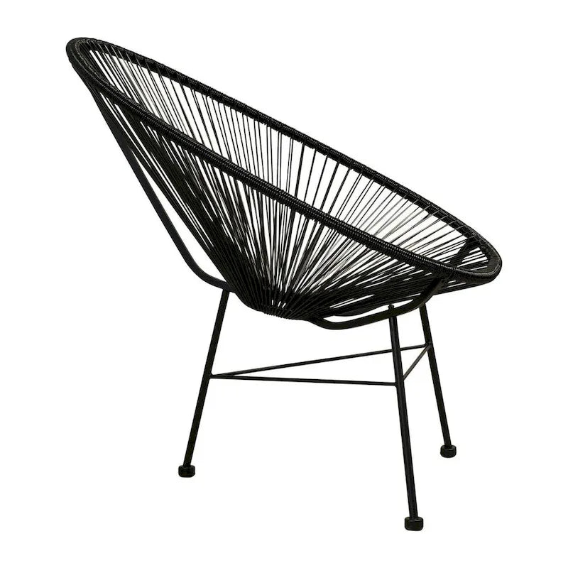 Sedia papasan Maya Acapulco con schienale alto da esterno/interno
