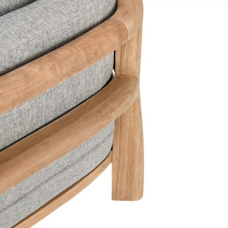 Sedia d'accento da esterno in legno di teak Aston Classic Home