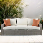 Set sezionale da esterno CUSchoice grigio con 2 cuscini – 82L X 36P X 30A