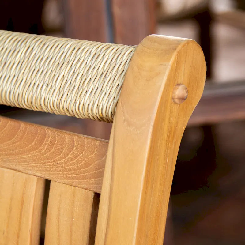 Sedia a dondolo da esterno Cambridge Casual Marrakesh in legno di teak