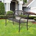 50 Garden Bench, Outdoor Patio Bench with Animal Pattern