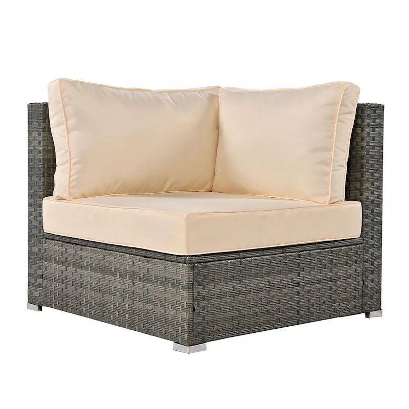 Set da 6 pezzi per patio esterno per 6 persone