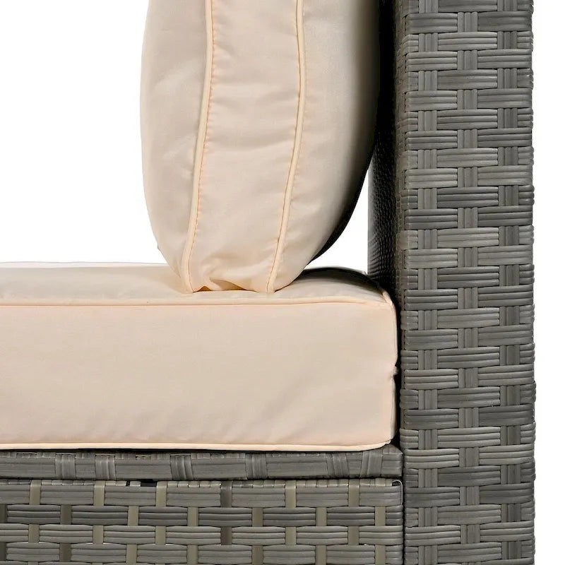 Set da 6 pezzi per patio esterno per 6 persone