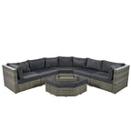 Set da 6 pezzi per patio esterno per 6 persone