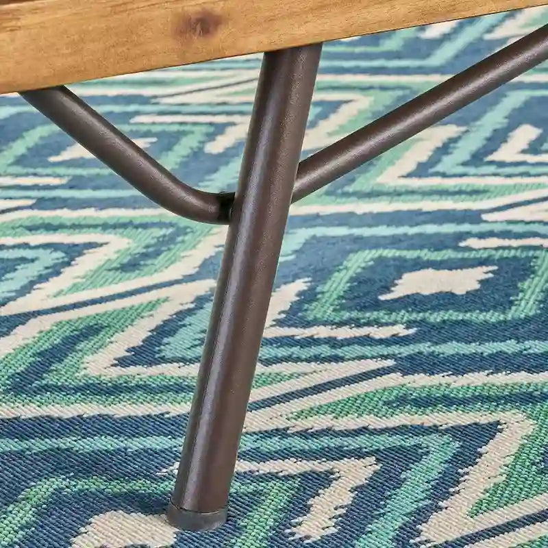 Set di 2 mobili da giardino da esterno: Divanetto industriale con tavolino da caffè, Christopher Knight Home