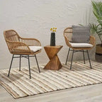 Sedie da patio in rattan per esterni set da 2 di Christopher Knight Home