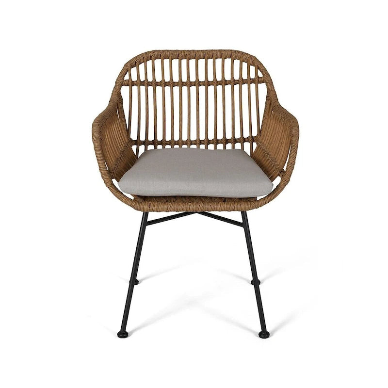 Sedie da patio in rattan per esterni set da 2 di Christopher Knight Home